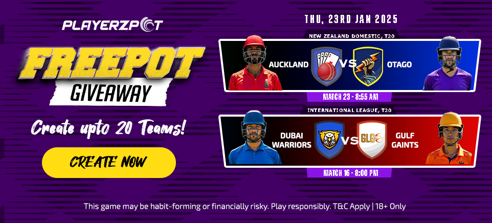 Free Pot in T20 Cricket League