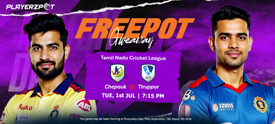 Roking Chepauk vs Tiruppur Challenger Free Pot