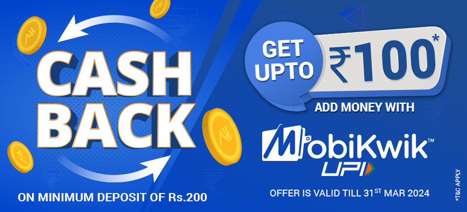 MobiKwik UPI Cashback offer